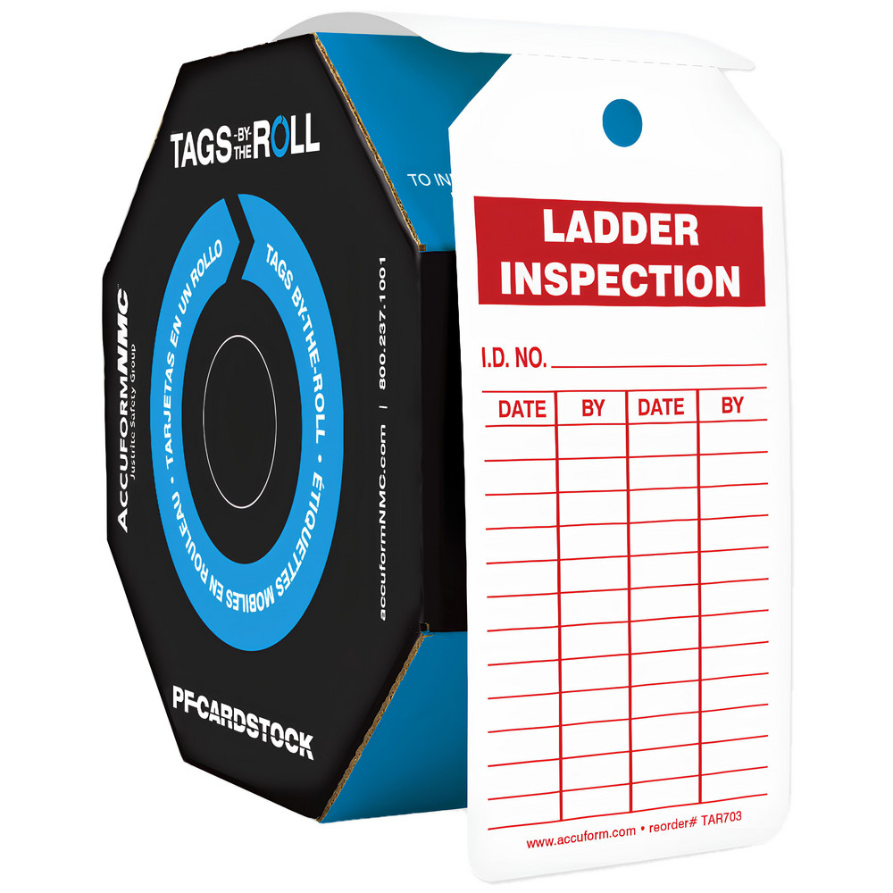 AccuformNMC - Inspection Tag: Rectangle, 158.75