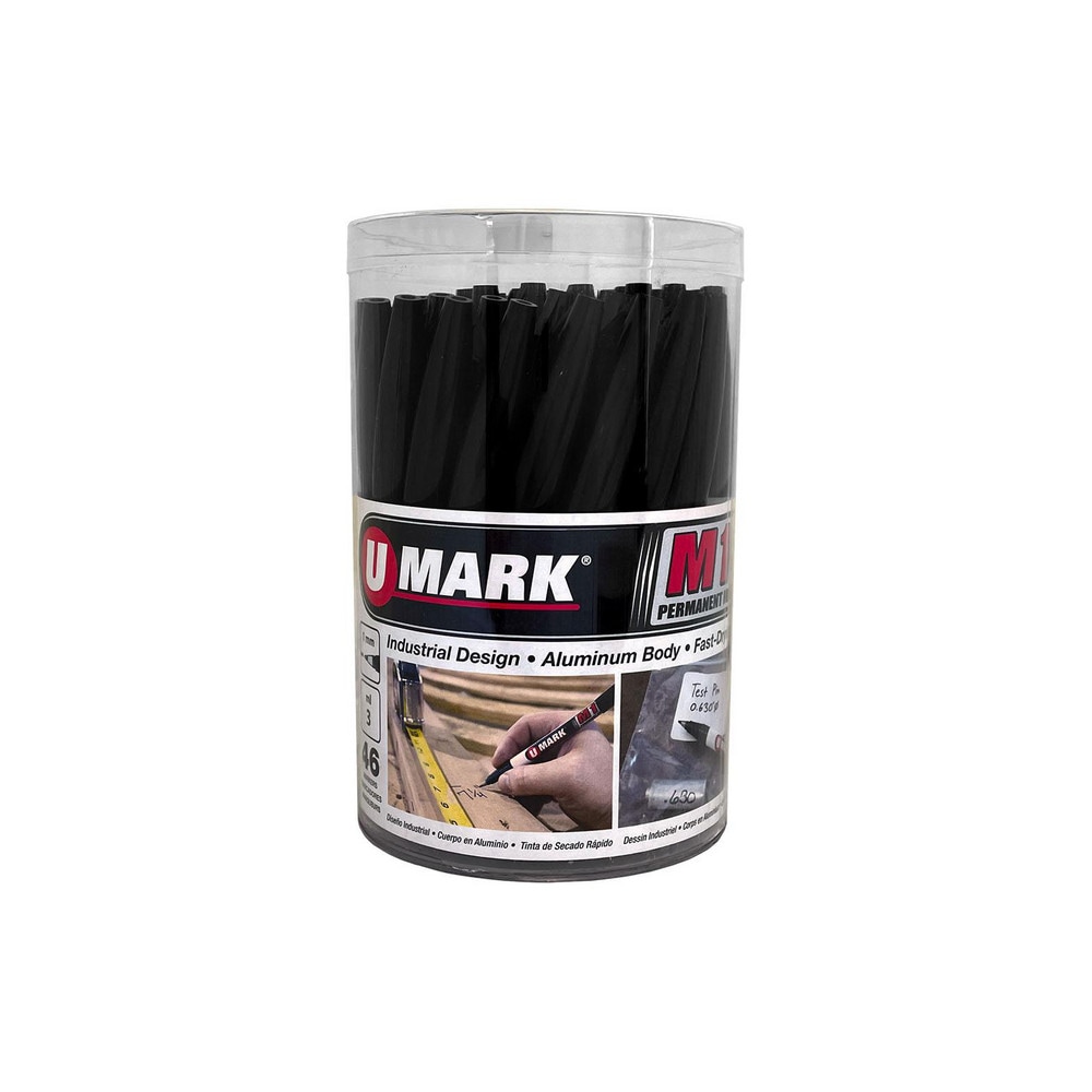 UMark Ink Marker Black & Red, Alcohol Base & XyleneFree, Bullet Tip MSC Direct