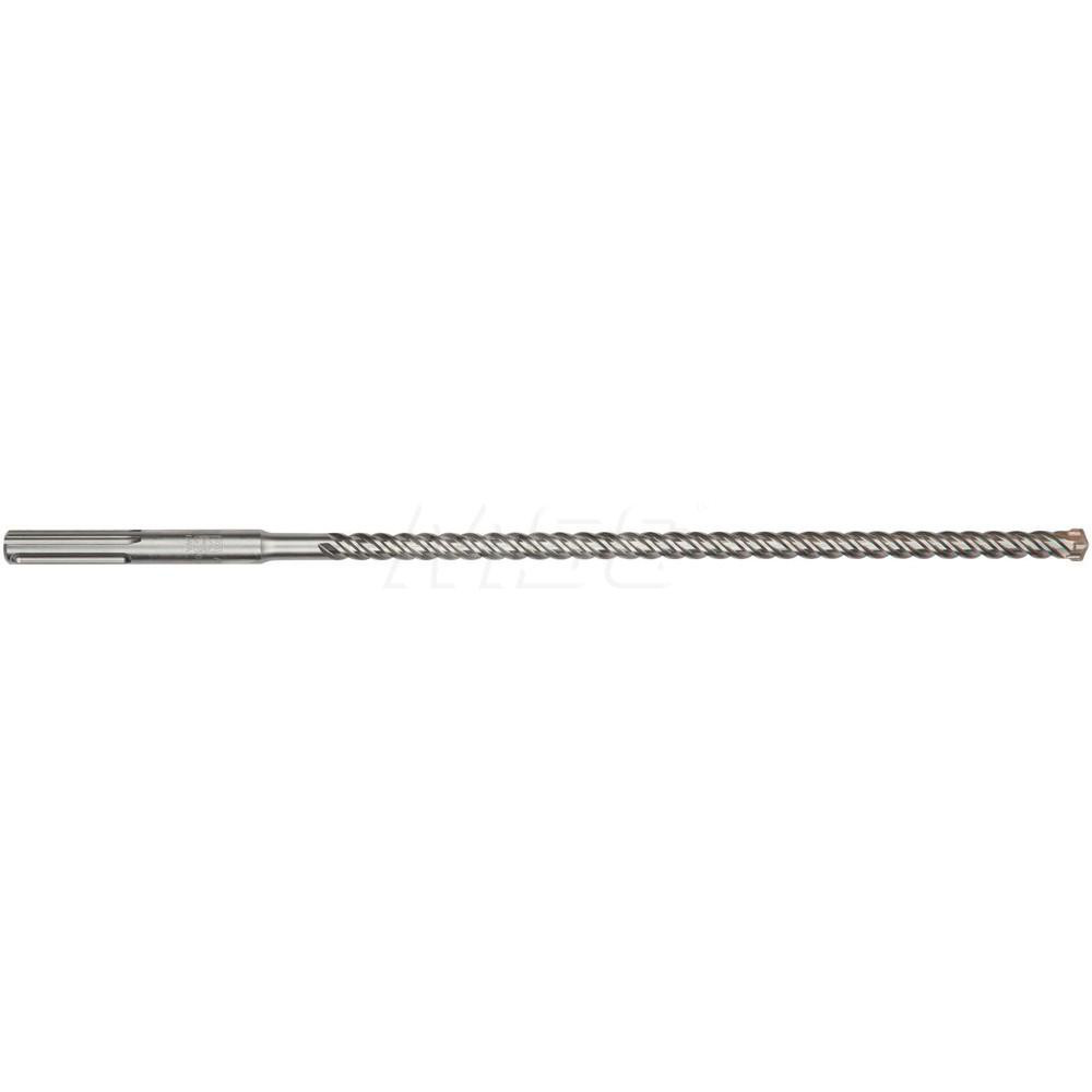 5/8" Dia, SDS-Max Shank, Carbide-Tipped Rotary & Hammer Drill Bit - 16" Usable Length, 21-1/2" OAL