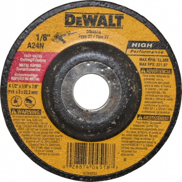 Aluminum 5//8 in Arbor 4 1//2 in Dia 1//8 in Thick 16 Pack Depressed Center Wheel