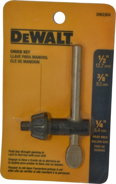 Jacobs 30827 Chuck Key – 1/4 & 3/8 With 13/64 Pilot, Made In USA