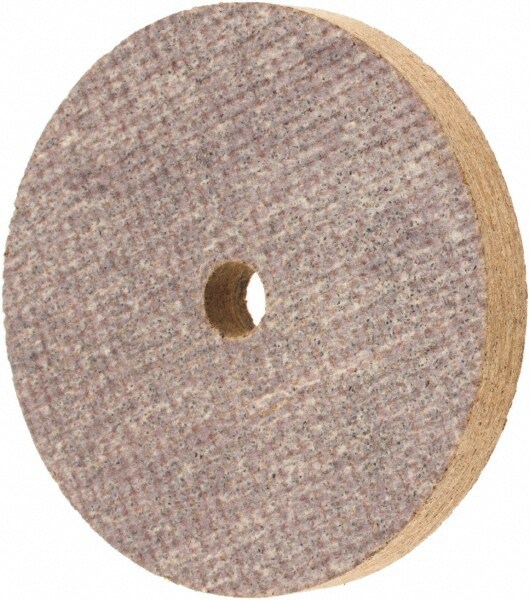 Deburring Disc: 2" Dia, 1/4" Hole, Medium Grade, Aluminum Oxide
