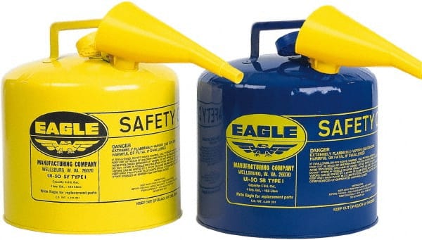Eagle UI50FSB Safety Can: 5 gal, Steel 