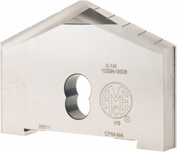 Allied Machine & Engineering 5-1/4" (H-3) 130 SD CP Powdered Metal Spade Drill Insert - Uncoated, 5-1/4" Diam, 11/16" Thick, 130° , Series H
