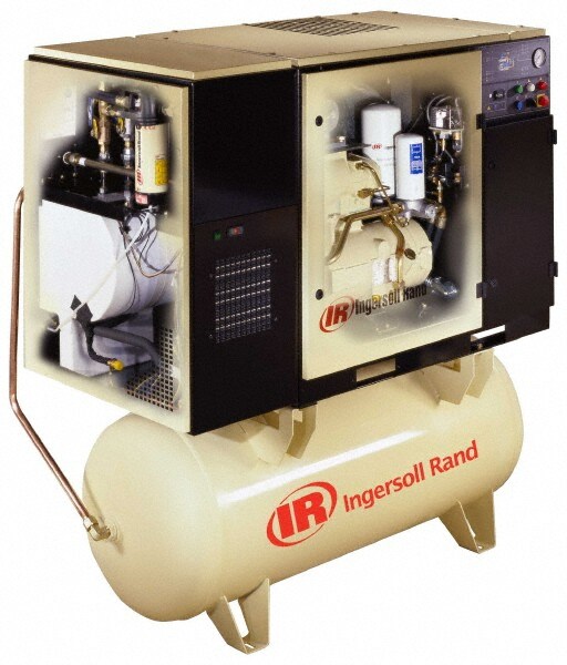 Stationary Electric Air Compressor: 15 hp, 120 gal