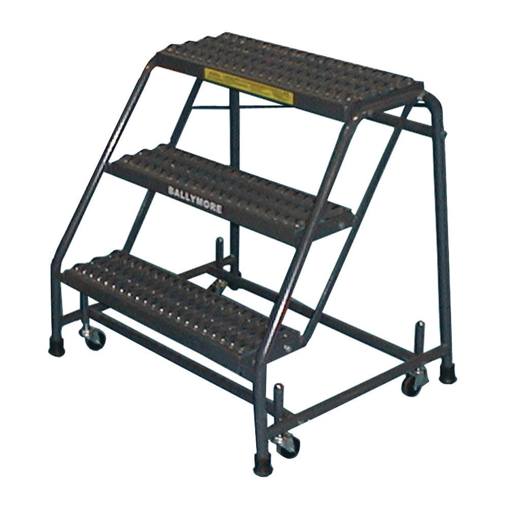 Steel Rolling Ladder: 3 Step