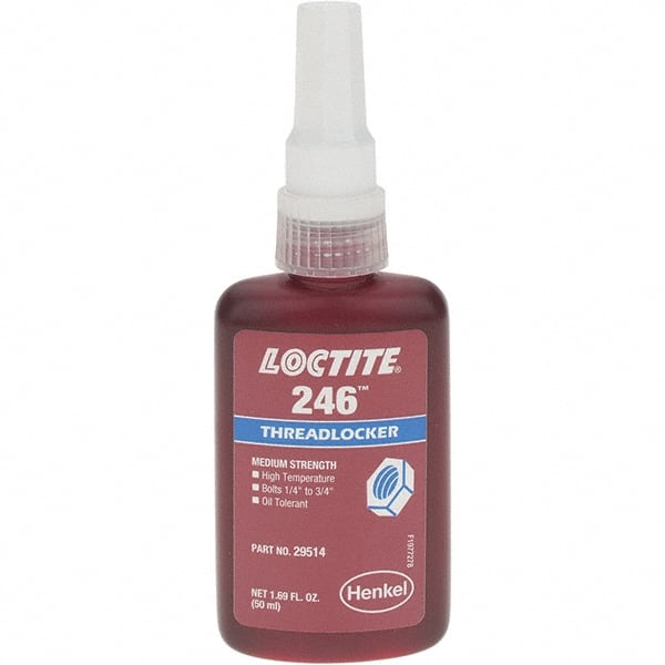 LOCTITE 234172 Threadlocker: Blue, Liquid, 50 mL, Bottle 