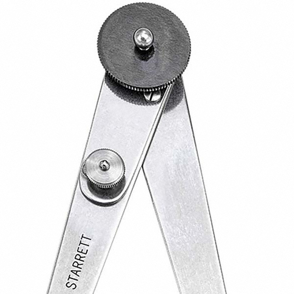 Starrett 8 Inch Leg, Lock Joint, Steel, Hermaphrodite Caliper