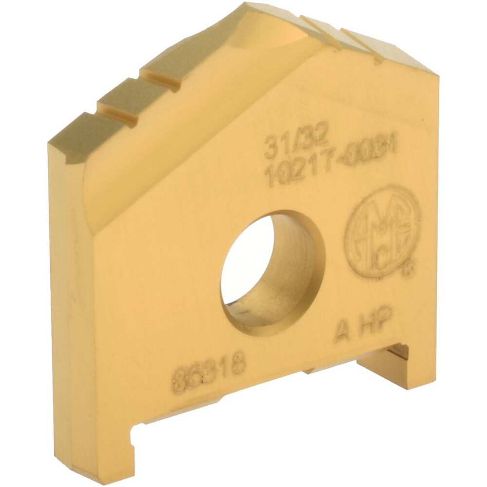 Spade Drill Insert: 31/32" Dia, Series A, High Speed Steel, 130 ° Point
