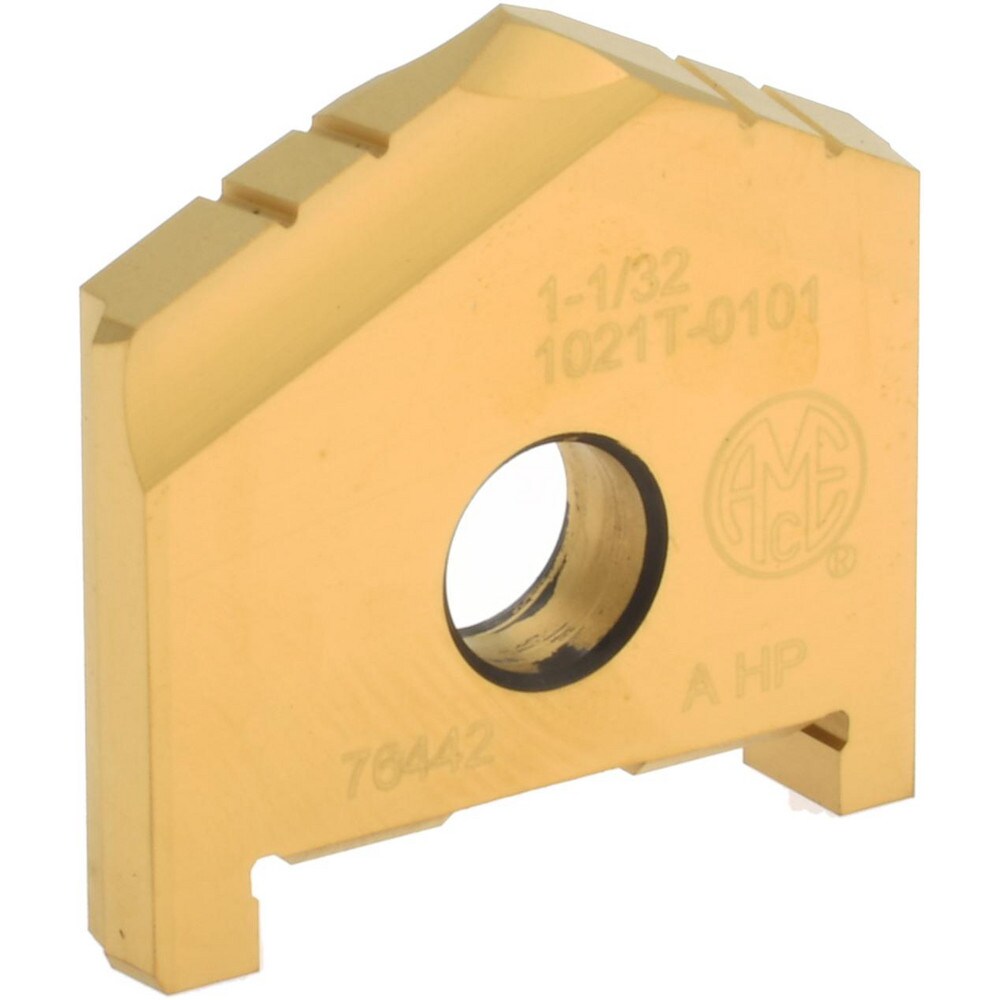 Spade Drill Insert: 1-1/32" Dia, Series A, High Speed Steel, 130 ° Point