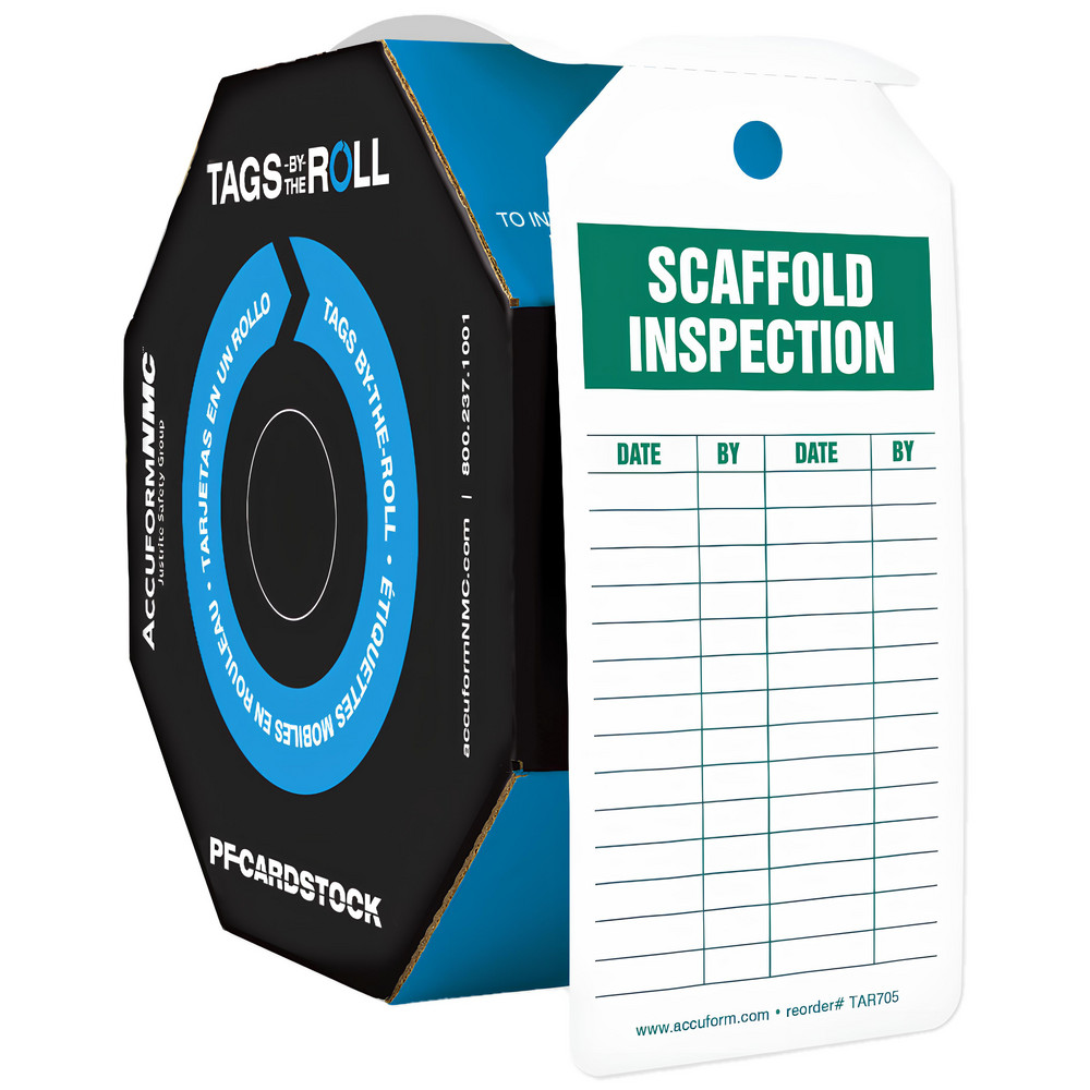 AccuformNMC - Inspection Tag: Rectangle, 6-1/4