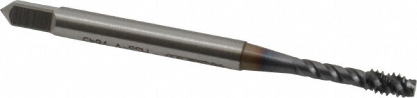 OSG 138708 Spiral Flute Tap: 1/2-13, UNC, 3 Flute, Bottoming, 2B Class of Fit, Vanadium High Speed Steel, TICN Finish Image