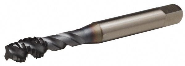 OSG 1726208 Spiral Flute Tap: 7/8-9, UNC, 4 Flute, Modified Bottoming, 3B Class of Fit, Vanadium High Speed Steel, TICN Finish Image