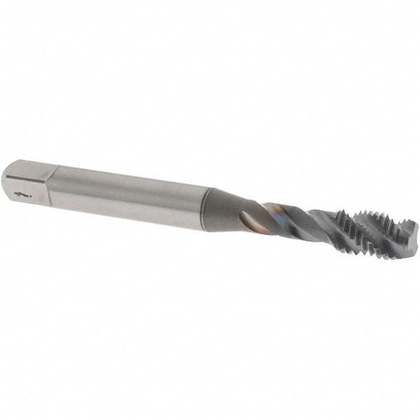 OSG 1732708 Spiral Flute Tap: 1/4-28, UNF, 3 Flute, Modified Bottoming, 3B Class of Fit, Vanadium High Speed Steel, TICN Finish Image