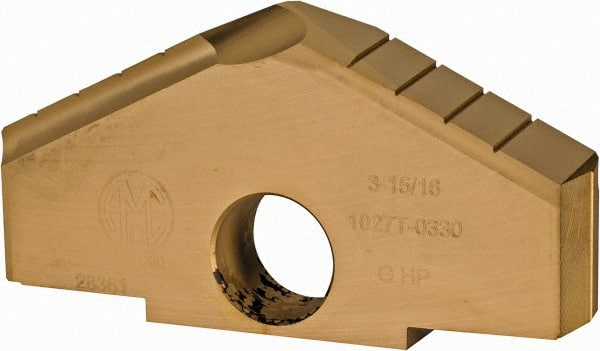 Allied Machine and Engineering 1027T-0330 Spade Drill Insert: 3-15/16" Dia, Series G, High Speed Steel, 130 ° Point 