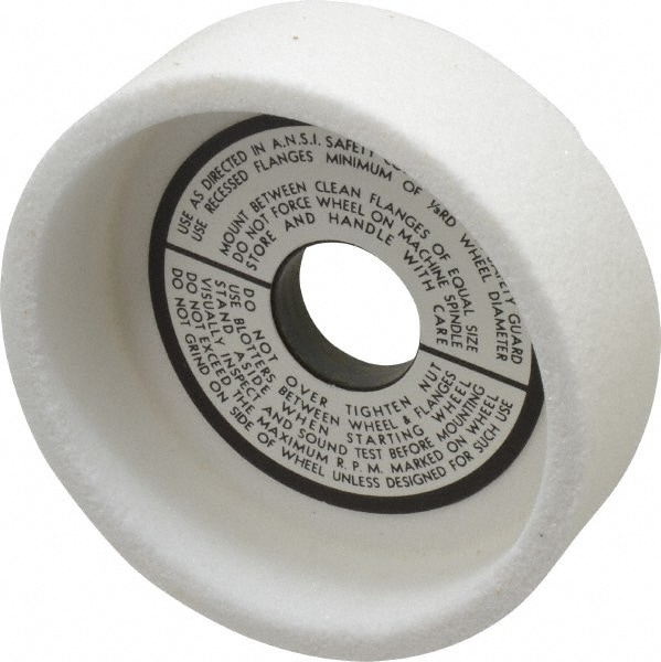 Grier Abrasives T6-5W33395 Tool & Cutting Grinding Wheel: 5" Dia, 1-1/2" Width, 60 Grit, H Hardness, Type 6 Image