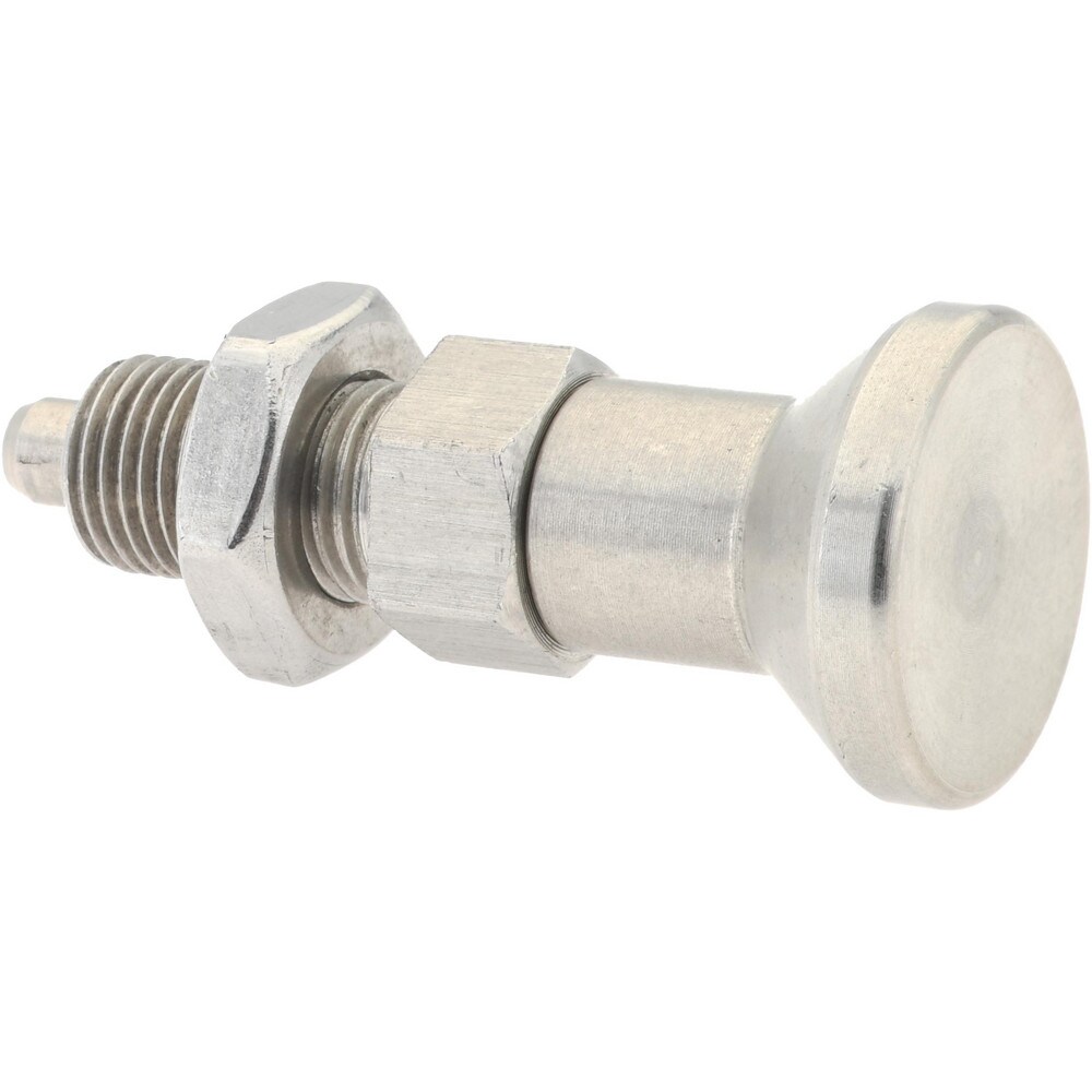 M8x1, 13mm Thread Length, 4mm Plunger Diam, Lockout Knob Handle Indexing Plunger