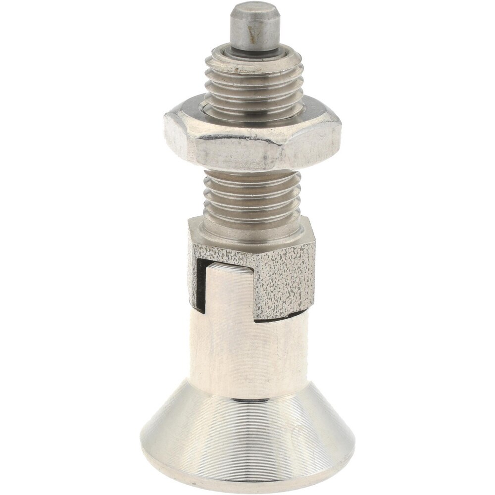 M8x1, 13mm Thread Length, 4mm Plunger Diam, Lockout Knob Handle Indexing Plunger