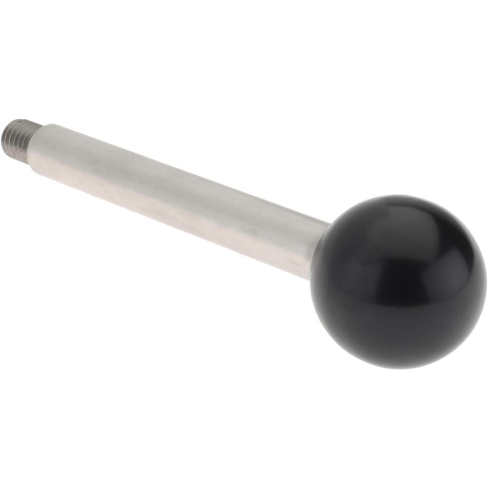 5/16-18 Stem, 0.98" Knob Diam, 5/16" Shaft Diam, Type A Gear Lever Arm with Ball Knob