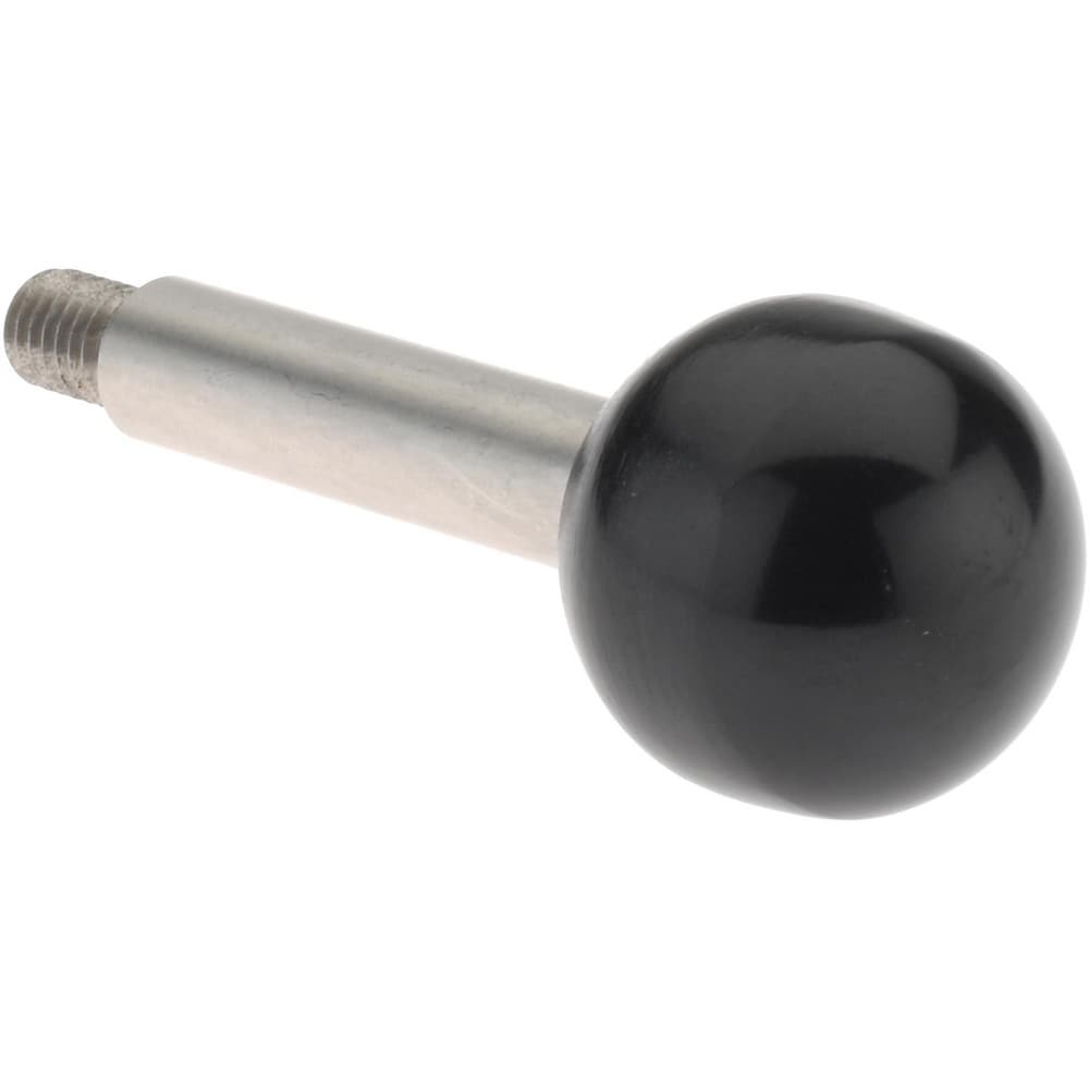 M6x1 Stem, 0.78" Knob Diam, 0.32" Shaft Diam, Type A Gear Lever Arm with Ball Knob