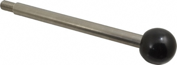 M10x1.5 Stem, 1.26" Knob Diam, 0.47" Shaft Diam, Type A Gear Lever Arm with Ball Knob