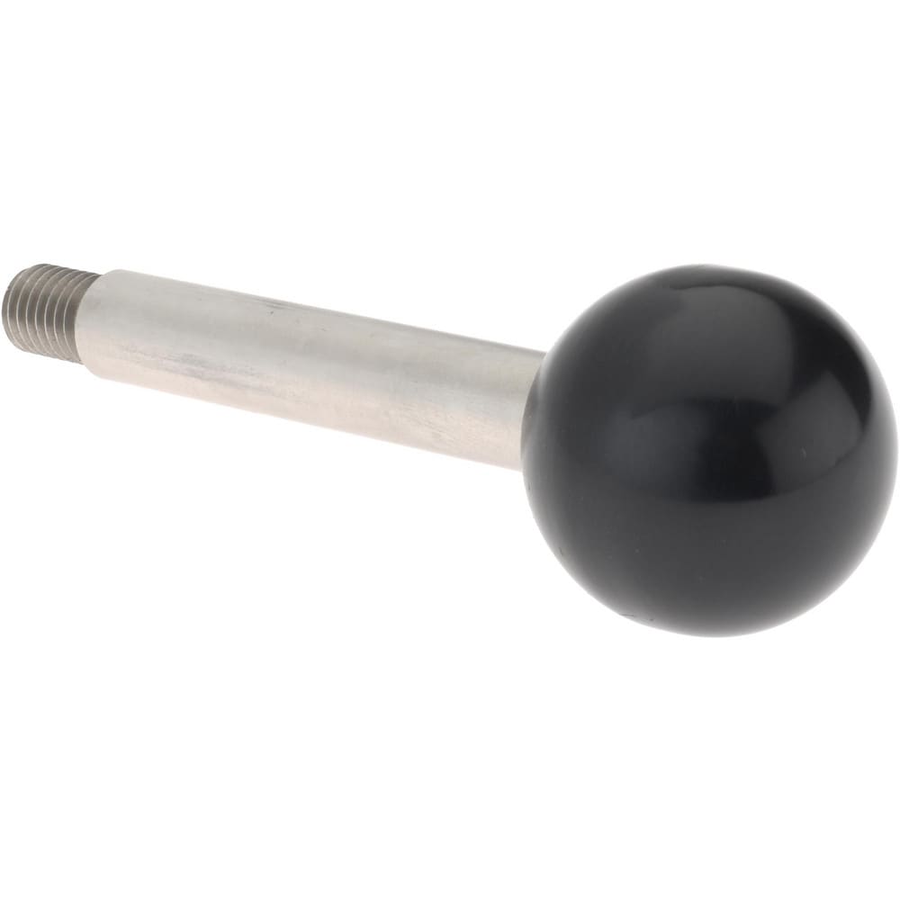 M10x1.5 Stem, 1.26" Knob Diam, 0.47" Shaft Diam, Type A Gear Lever Arm with Ball Knob
