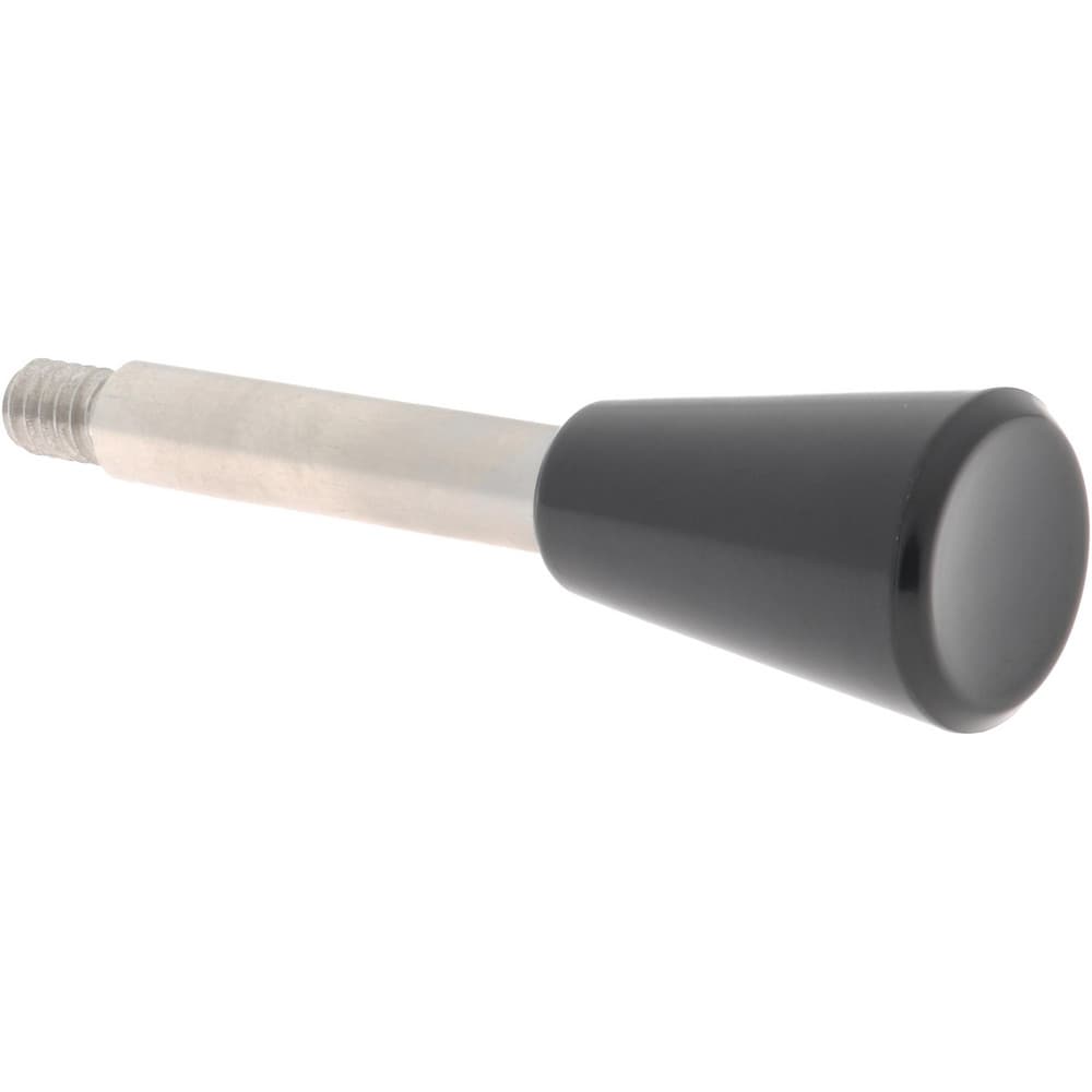 1/4-20 Stem, 0.78" Knob Diam, 1/4" Shaft Diam, Type C Gear Lever with Taper End