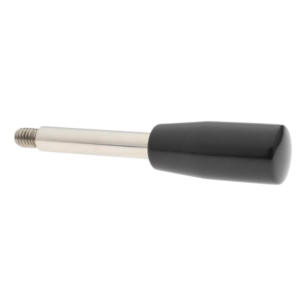 5/16-18 Stem, 0.83" Knob Diam, 5/16" Shaft Diam, Type E Gear Lever Arm with Cylindrical Knob