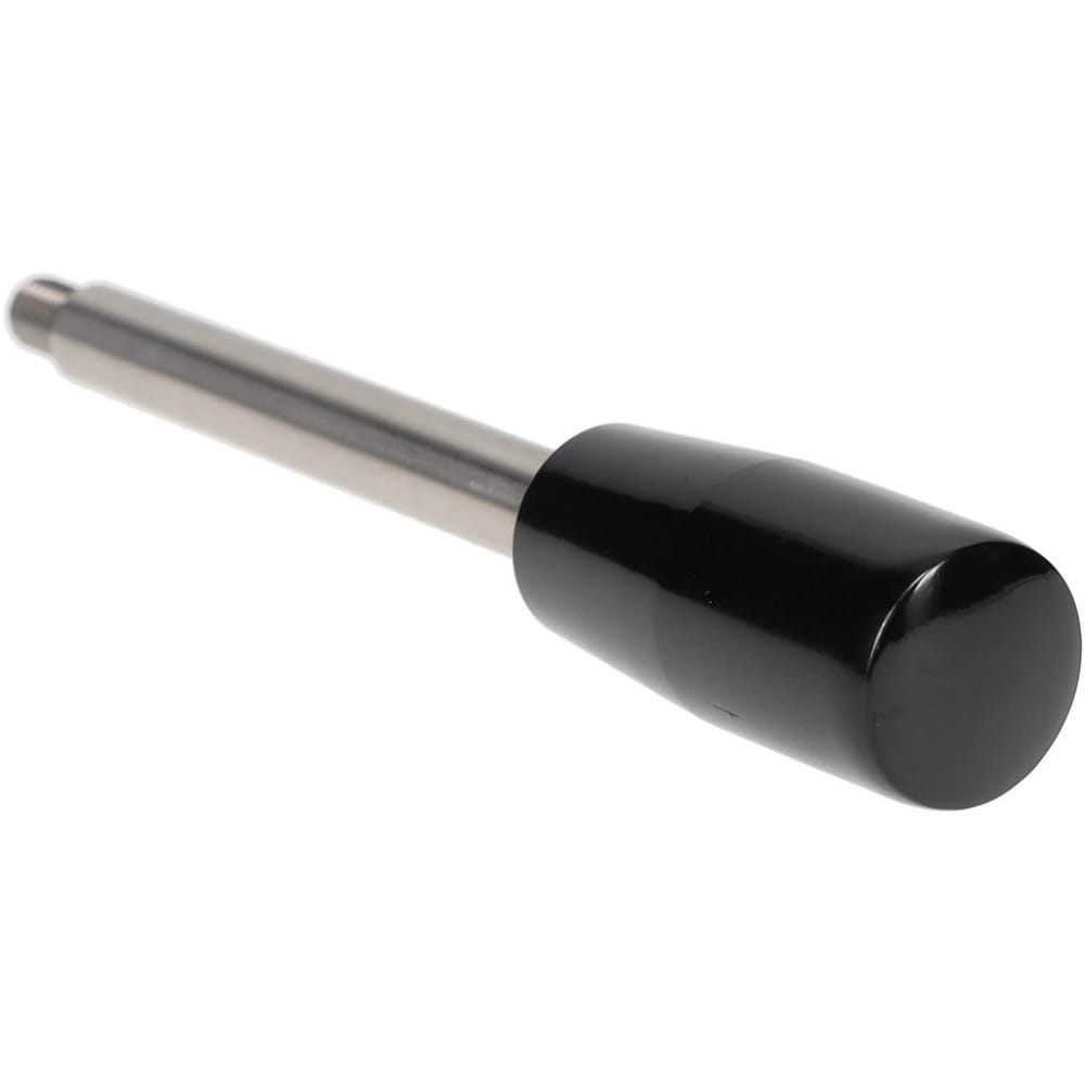 M6x1 Stem, 0.71" Knob Diam, 0.32" Shaft Diam, Type E Gear Lever Arm with Cylindrical Knob