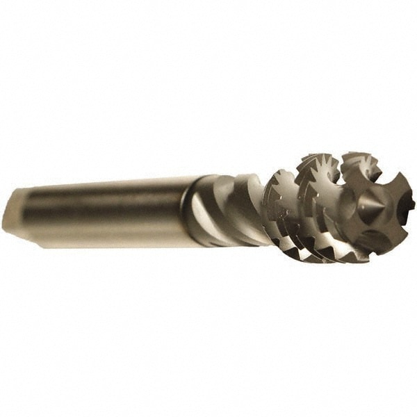 Emuge CU50C400.5012 Spiral Flute Tap: 7/16-14, UNC, 4 Flute, Modified Bottoming, 2B Class of Fit, Cobalt, GLT-1 Finish Image