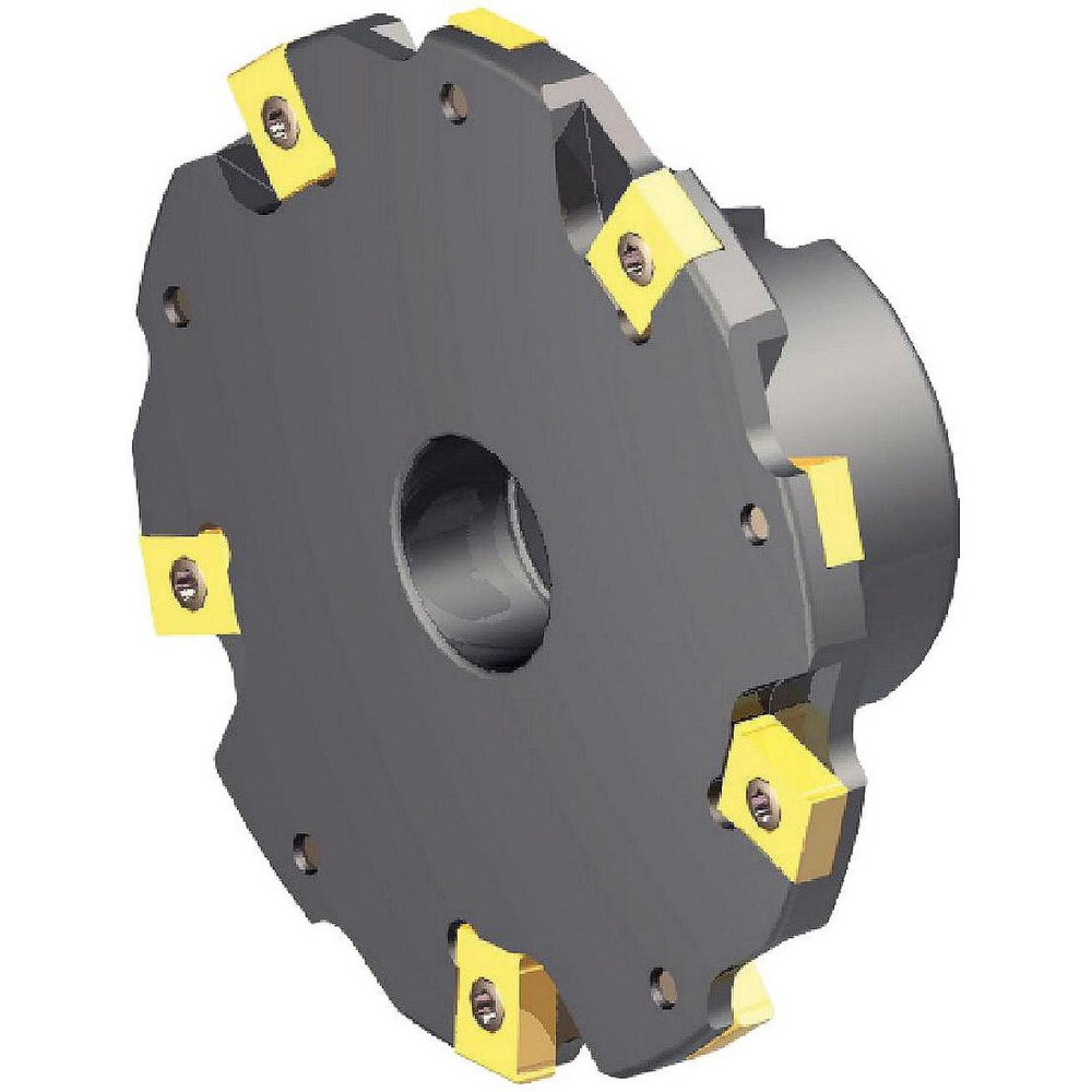 Indexable Slotting Cutter: 1/4" Cutting Width, 2-1/2" Cutter Dia, Shell Mount Connection, 3/4" Hole