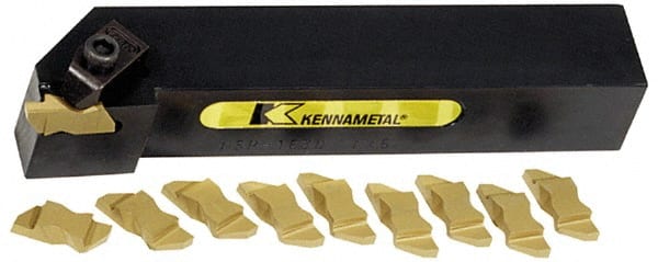 Kennametal Indexable Grooving Toolholder: NSR163D W/10 KC850 INS, Right  Hand 80747348 MSC Industrial Supply
