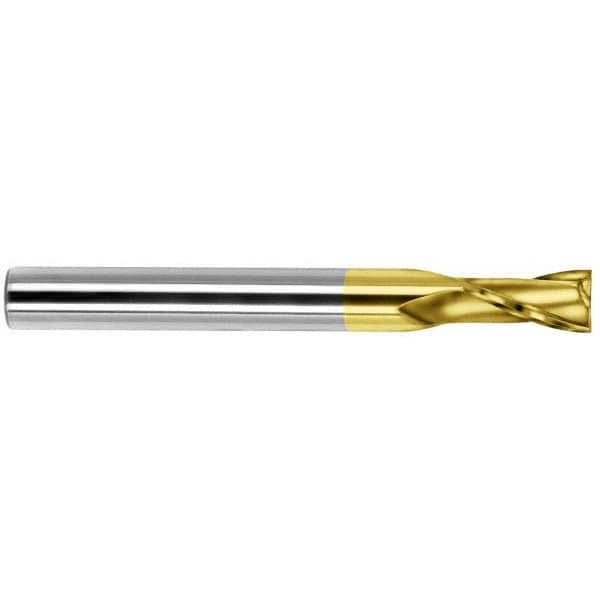 SGS 32266 Square End Mill: 5/8 Dia, 1-1/8 LOC, 5/8 Shank Dia, 5 OAL, 2 Flutes, Solid Carbide Image