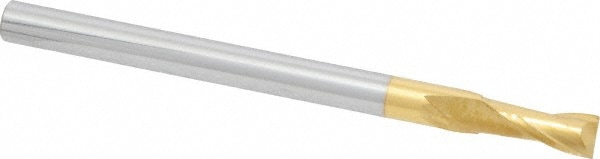 SGS 32282 Square End Mill: 1/4 Dia, 5/8 LOC, 1/4 Shank Dia, 3-1/2 OAL, 2 Flutes, Solid Carbide Image