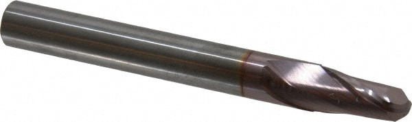 SGS 32295 Ball End Mill: 0.5" Dia, 1" LOC, 2 Flute, Solid Carbide Image