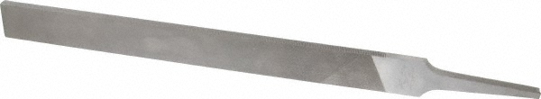Nicholson 8" Smooth Cut Double Cut Flat American Pattern File - 25/32 Wide, 13/64" Thick, w/ Tang | Part #05919N