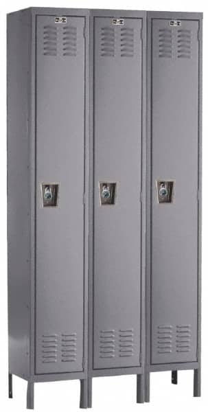 HALLOWELL URB3228-1A-HG 3-Wide Locker: 