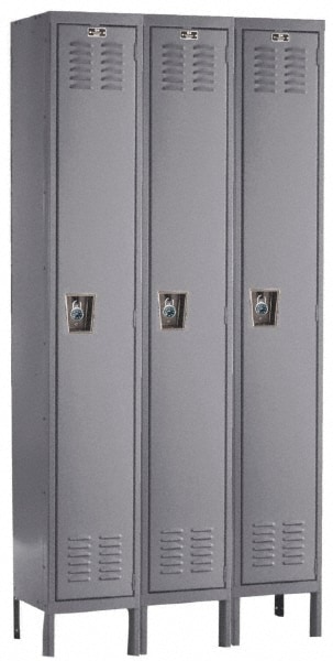 HALLOWELL URB3288-1A-HG 3-Wide Locker: Image