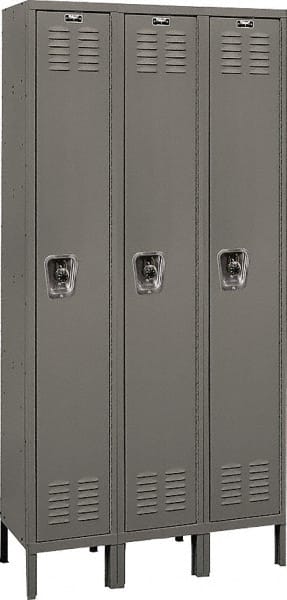 HALLOWELL URB3258-1A-HG 3-Wide Locker: 
