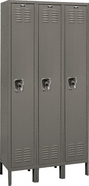 HALLOWELL URB3258-1A-HG 3-Wide Locker: Image