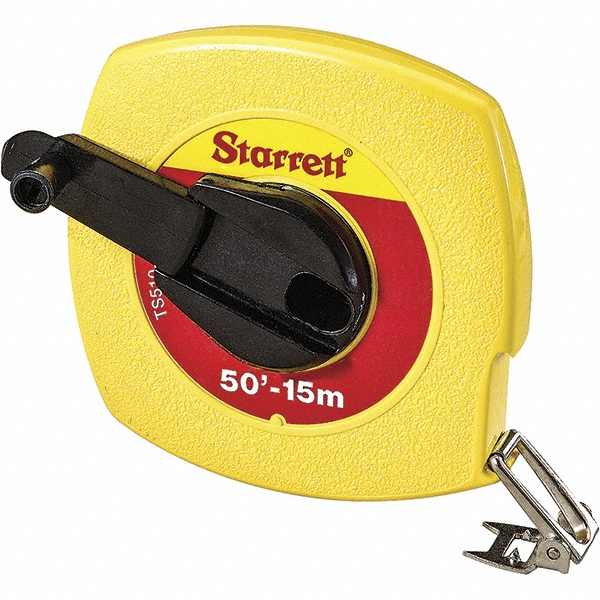Starrett 50' x 3/8" Yellow Blade Tape Measure 80837685 MSC