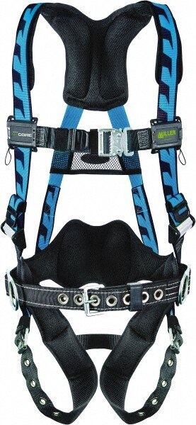Fall Protection Harnesses: 400 Lb, AirCore Construction Style, Size Universal, Polyester