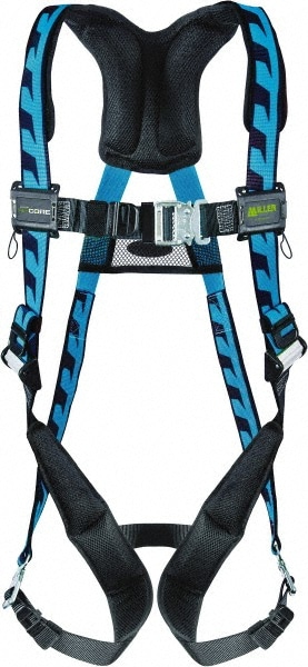 Fall Protection Harnesses: 400 Lb, AirCore Single D-ring Style, Size 2X-Large & 3X-Large, Polyester