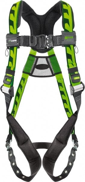 Miller ACA-TB/UGN Fall Protection Harnesses: 400 Lb, AirCore Single D-ring Style, Size Universal, Polyester 