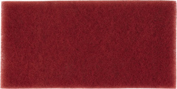 Hand Sanding Pad: Non-Woven, Aluminum Oxide, Super Fine Grade, Maroon - 4-1/2" Wide, 9" Long, Rectangle, Series Durable Flex
