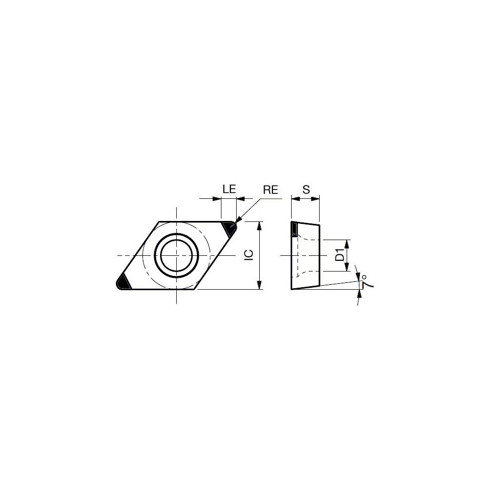 Tungaloy - Turning Insert: 2QP-DCGW11T304 BXM20, PCBN | MSC Direct