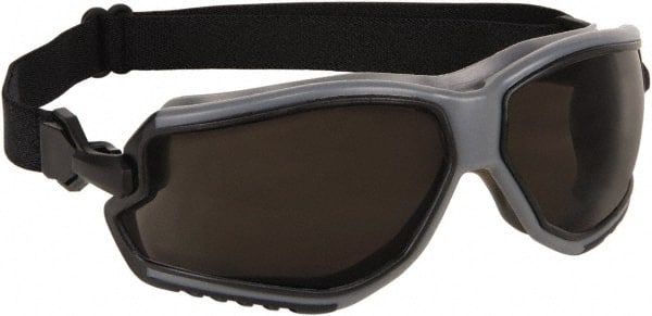 MCR SAFETY FFG112AF Safety Goggles: Anti-Fog & Scratch-Resistant, Gray Polycarbonate Lenses 
