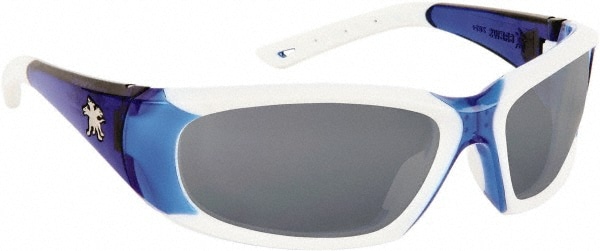 Safety Glass: Anti-Fog & Scratch-Resistant, Polycarbonate, Gray Lenses, Full-Framed, UV Protection