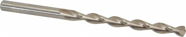 Chicago-Latrobe 15/64" 135° High Speed Steel Jobber Drill - Bright Finish, Right Hand Cut, Parabolic Flute, Straight Shank, 3-7/8" OAL, Split Point