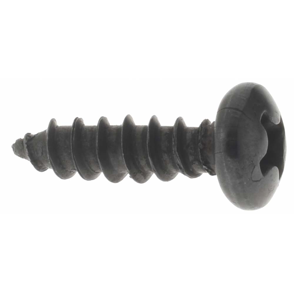 Albany County Fasteners #6 X 3/4″ Black Oxide Stainless Steel Sheet Metal Screws – Phillips Pan Head – Qty 25